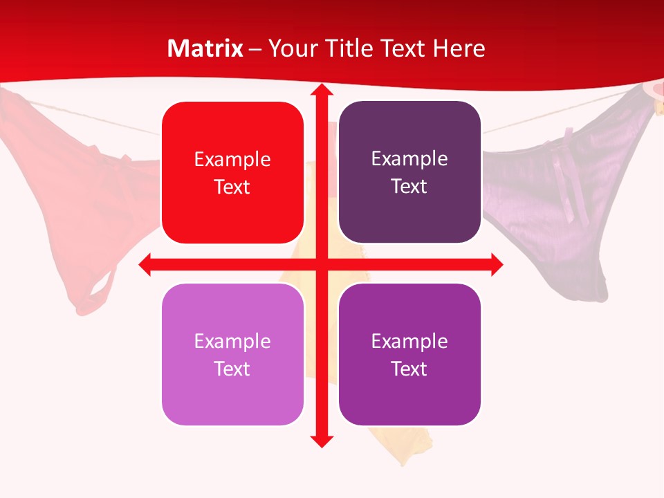 A Group Of Clothes Hanging On A Clothes Line PowerPoint Template