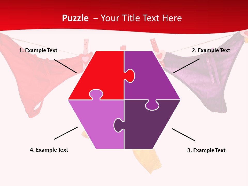 A Group Of Clothes Hanging On A Clothes Line PowerPoint Template