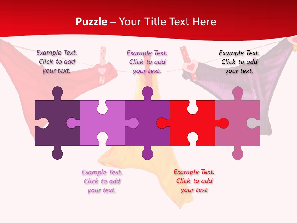 A Group Of Clothes Hanging On A Clothes Line PowerPoint Template