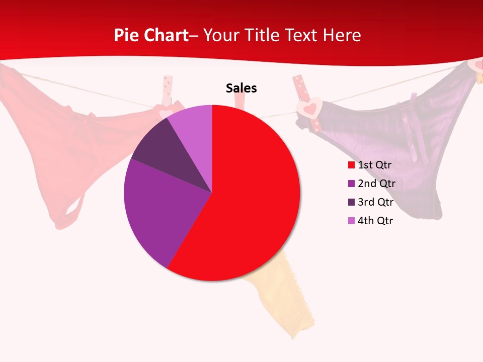 A Group Of Clothes Hanging On A Clothes Line PowerPoint Template