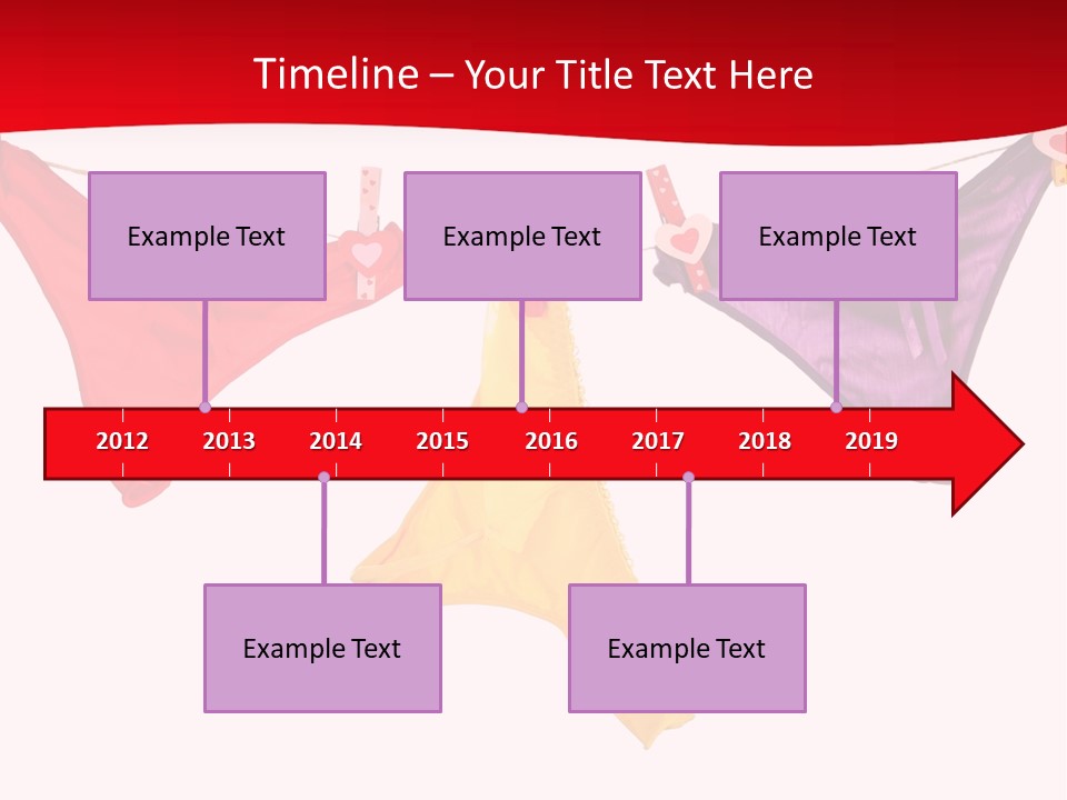 A Group Of Clothes Hanging On A Clothes Line PowerPoint Template