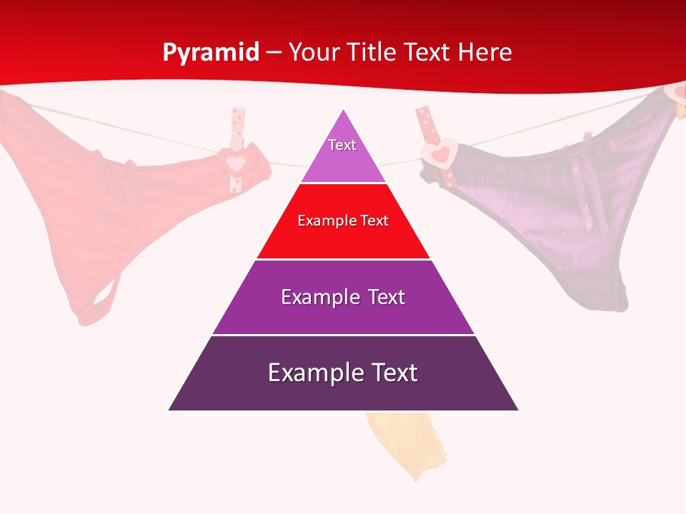 A Group Of Clothes Hanging On A Clothes Line PowerPoint Template