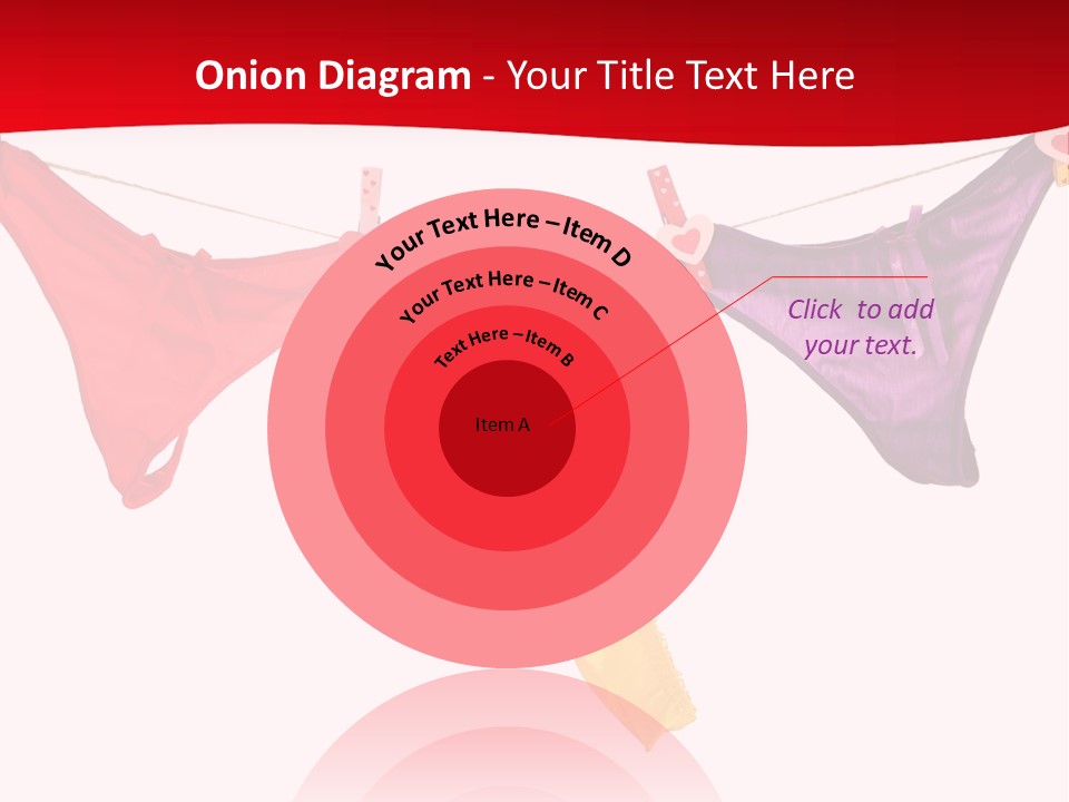 A Group Of Clothes Hanging On A Clothes Line PowerPoint Template