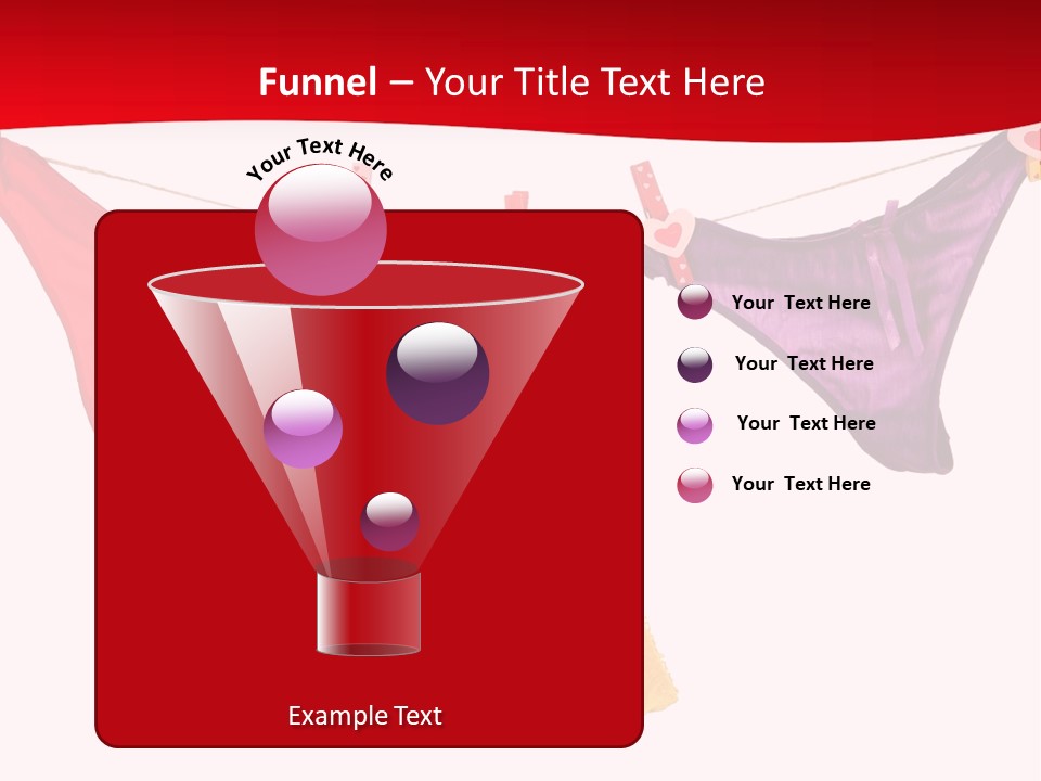 A Group Of Clothes Hanging On A Clothes Line PowerPoint Template