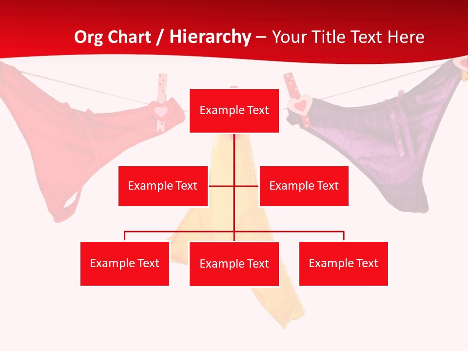 A Group Of Clothes Hanging On A Clothes Line PowerPoint Template