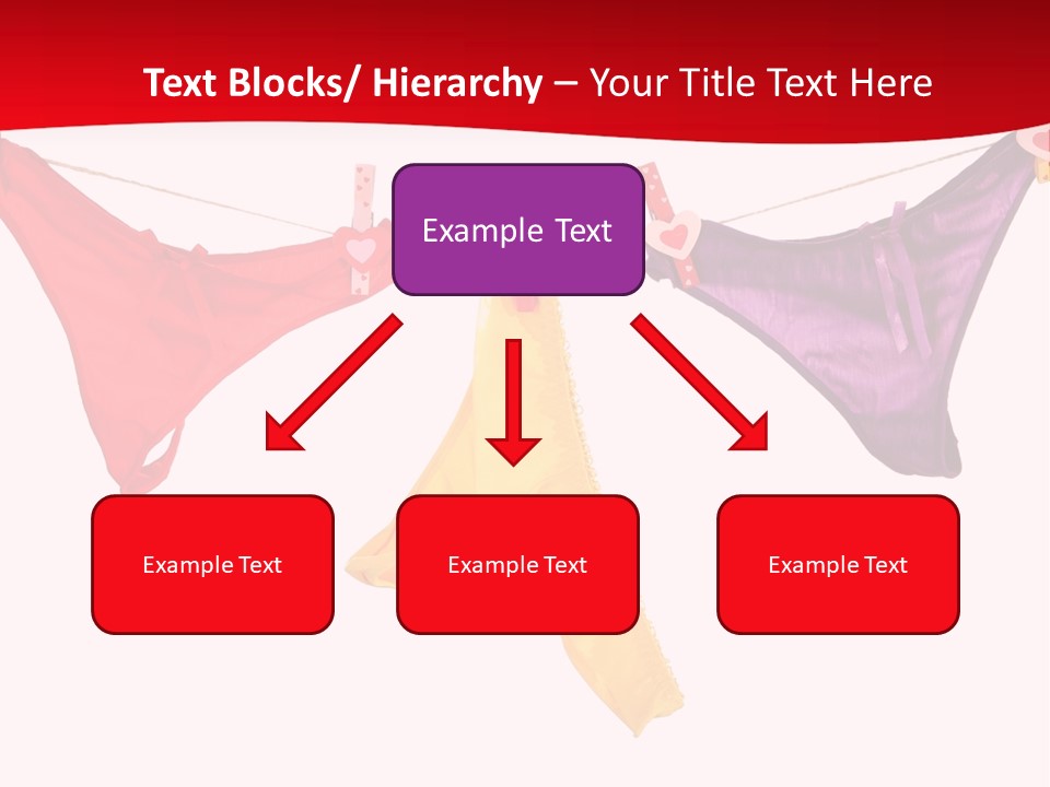 A Group Of Clothes Hanging On A Clothes Line PowerPoint Template