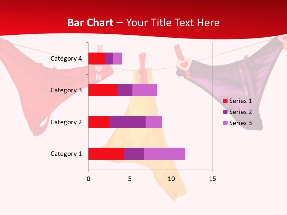 A Group Of Clothes Hanging On A Clothes Line PowerPoint Template