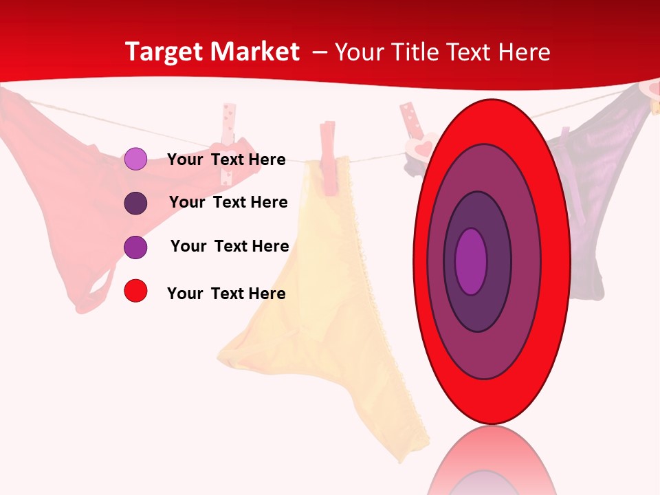 A Group Of Clothes Hanging On A Clothes Line PowerPoint Template