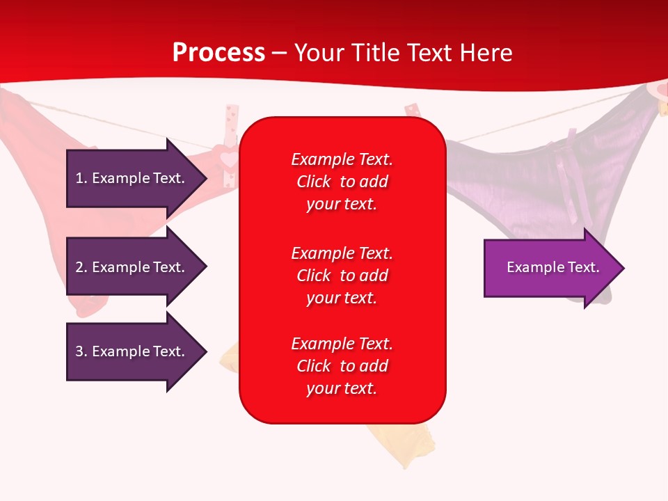 A Group Of Clothes Hanging On A Clothes Line PowerPoint Template