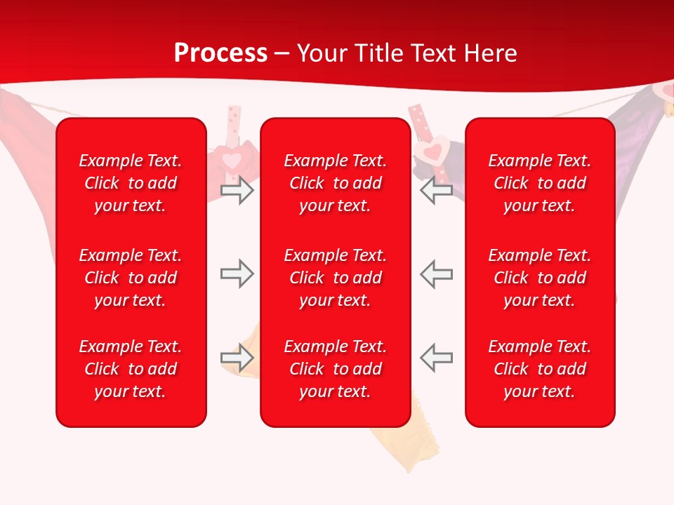 A Group Of Clothes Hanging On A Clothes Line PowerPoint Template