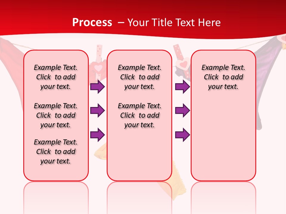 A Group Of Clothes Hanging On A Clothes Line PowerPoint Template