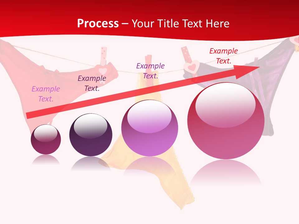 A Group Of Clothes Hanging On A Clothes Line PowerPoint Template