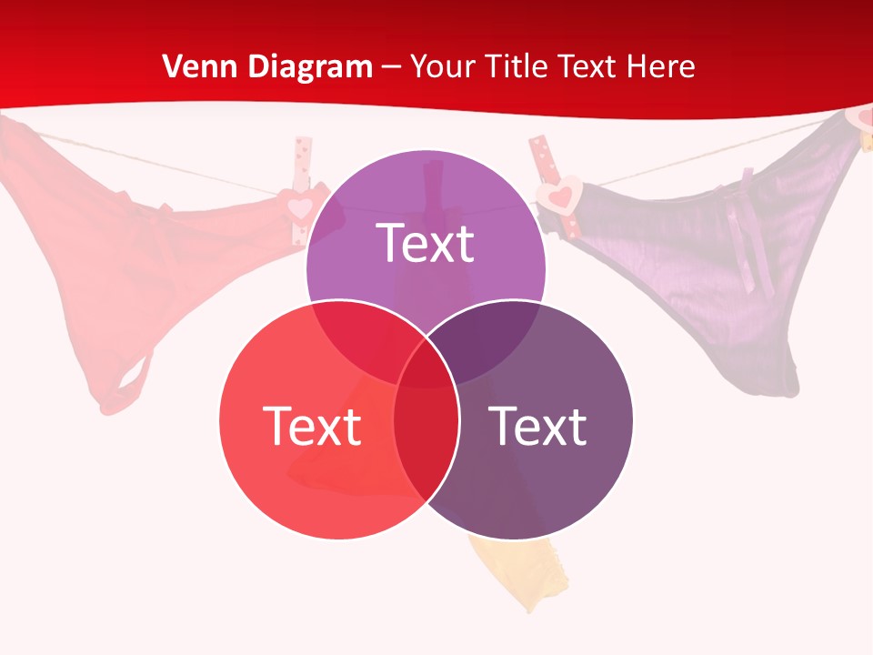 A Group Of Clothes Hanging On A Clothes Line PowerPoint Template