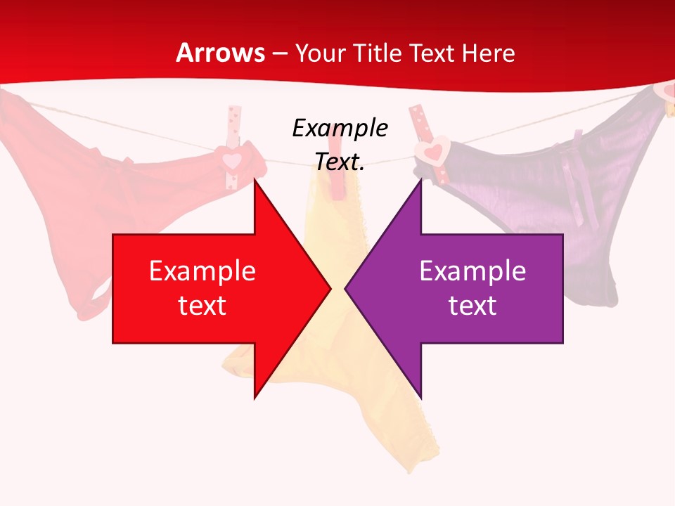 A Group Of Clothes Hanging On A Clothes Line PowerPoint Template