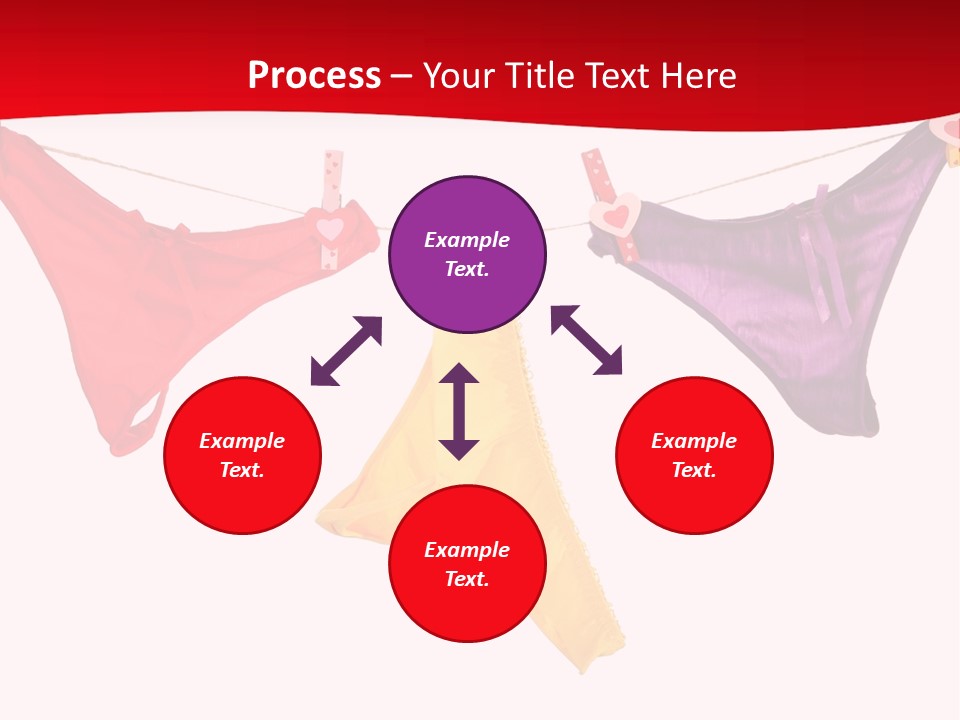 A Group Of Clothes Hanging On A Clothes Line PowerPoint Template