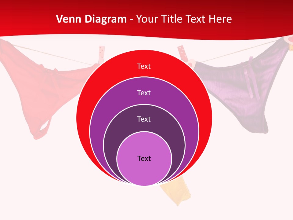 A Group Of Clothes Hanging On A Clothes Line PowerPoint Template