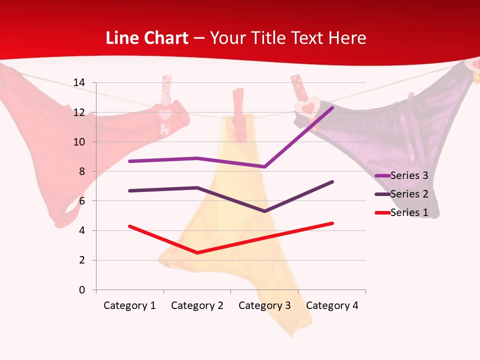A Group Of Clothes Hanging On A Clothes Line PowerPoint Template