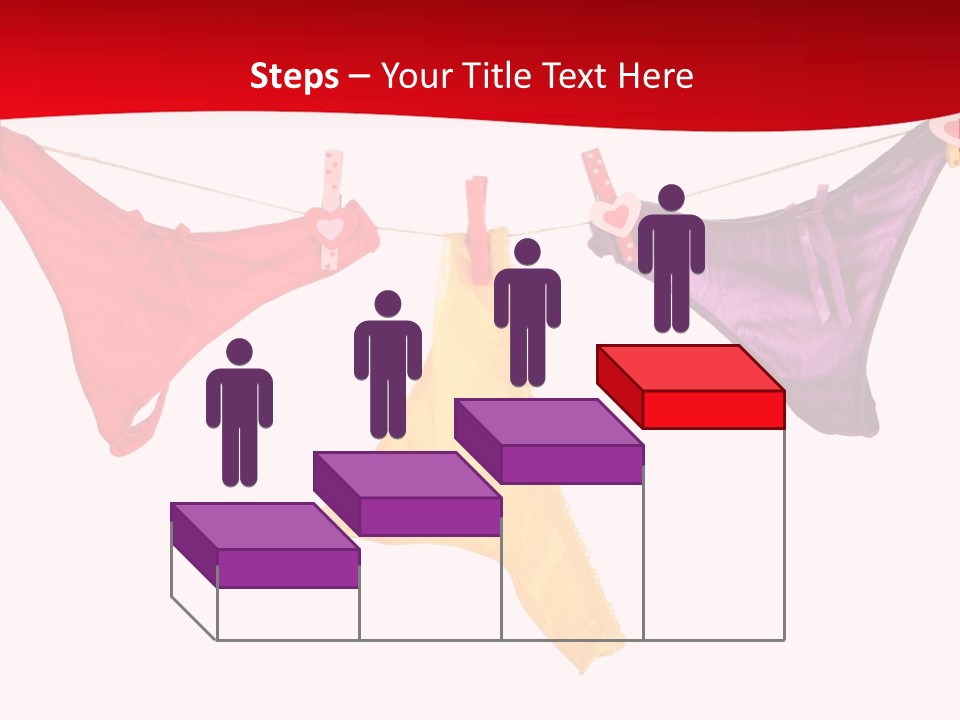 A Group Of Clothes Hanging On A Clothes Line PowerPoint Template