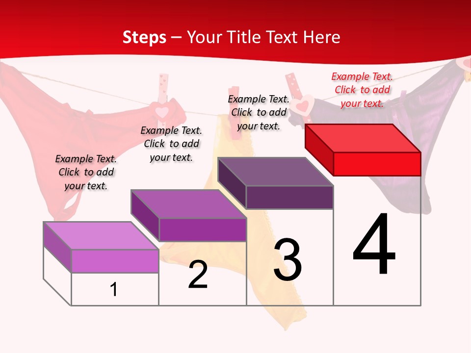 A Group Of Clothes Hanging On A Clothes Line PowerPoint Template