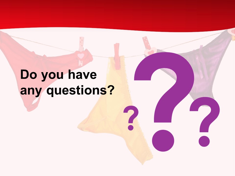 A Group Of Clothes Hanging On A Clothes Line PowerPoint Template