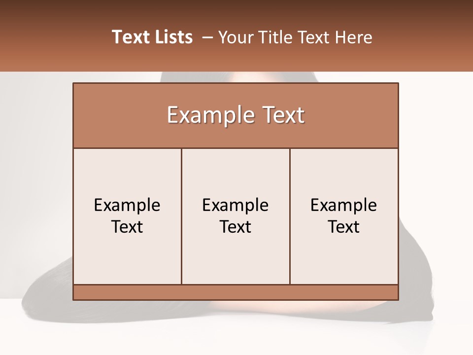 A Woman With Long Black Hair Is Posing For A Picture PowerPoint Template