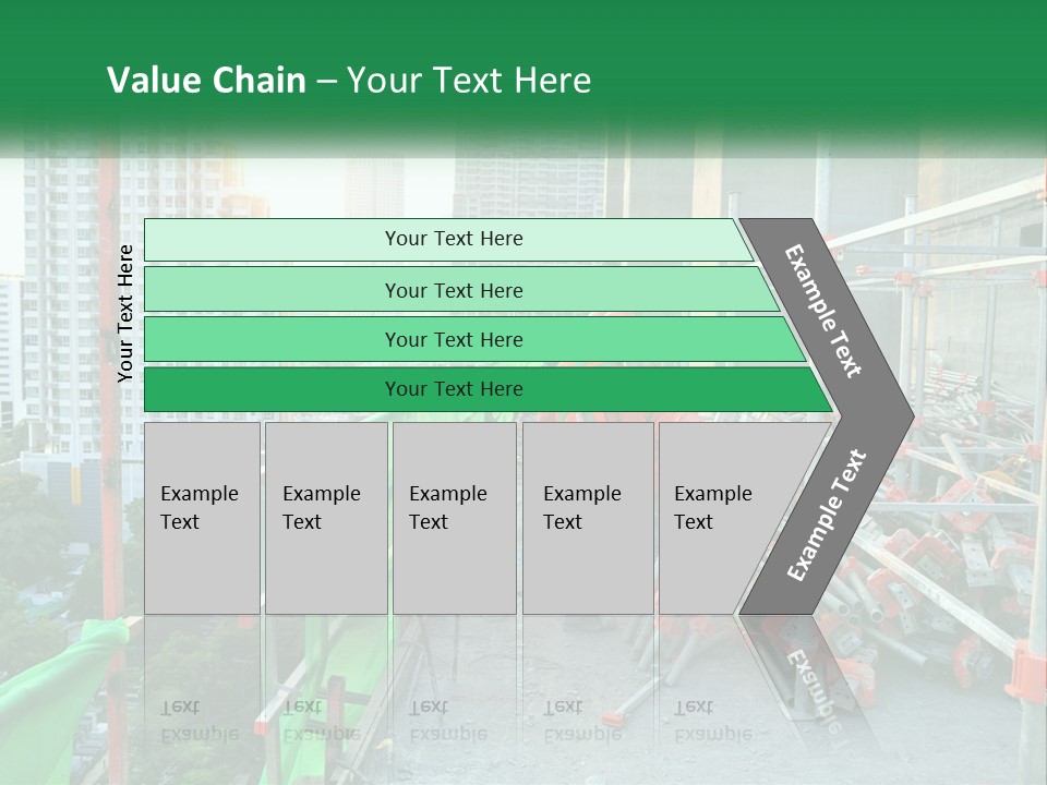 A Construction Worker On Top Of A Building PowerPoint Template
