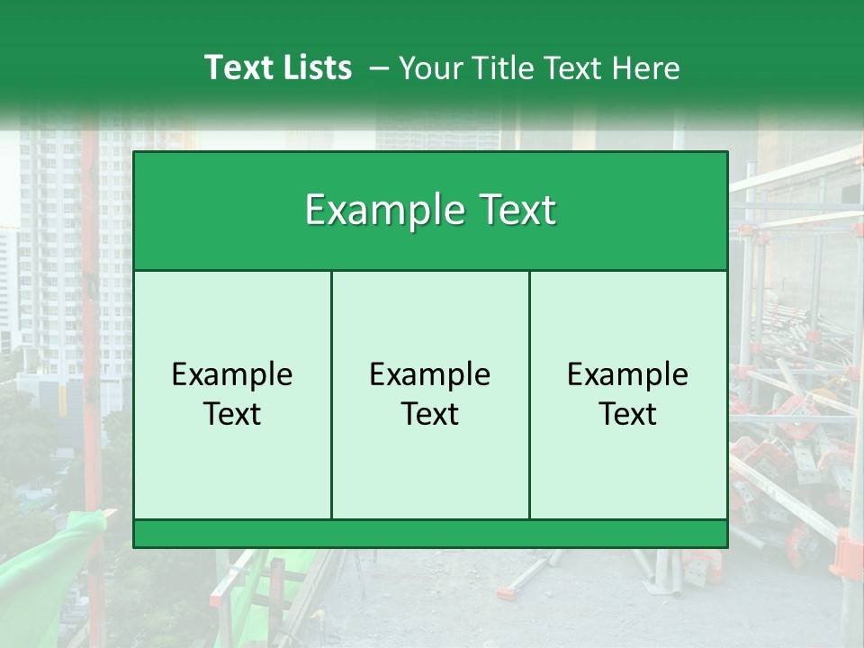 A Construction Worker On Top Of A Building PowerPoint Template