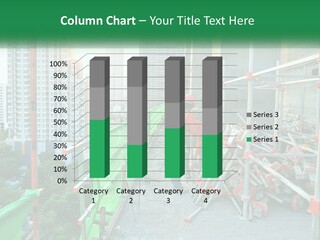 A Construction Worker On Top Of A Building PowerPoint Template