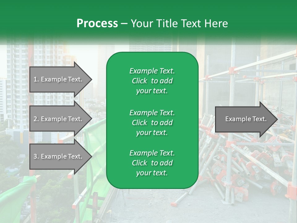 A Construction Worker On Top Of A Building PowerPoint Template