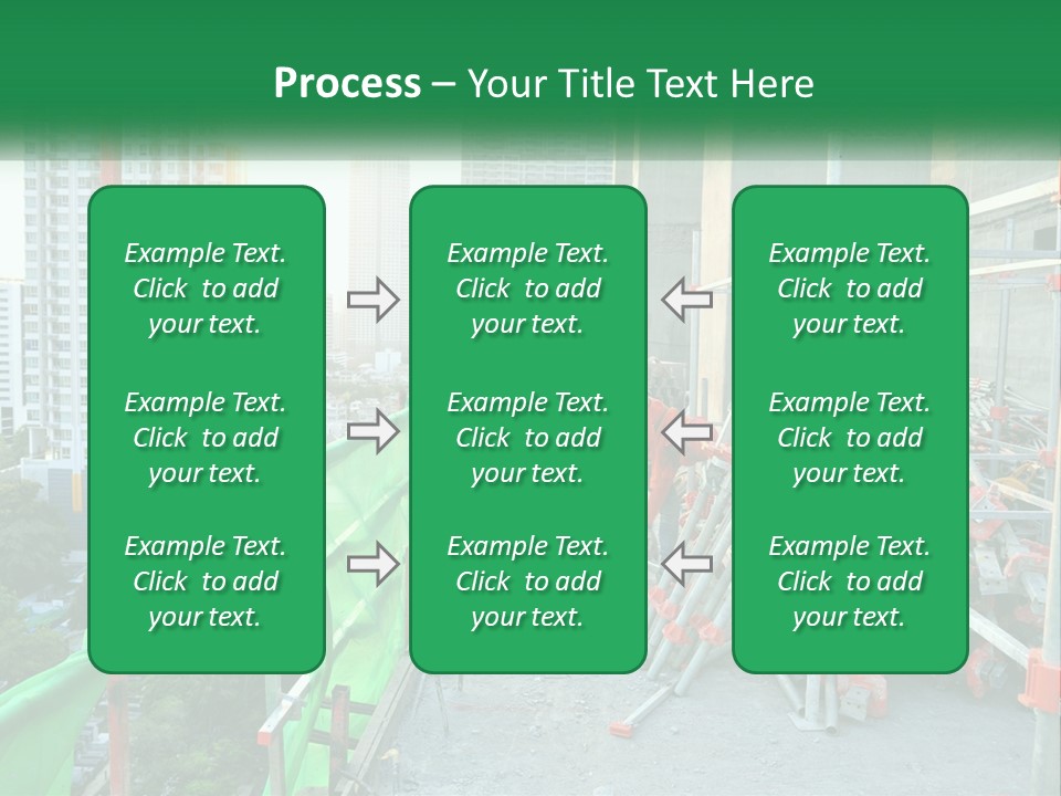 A Construction Worker On Top Of A Building PowerPoint Template