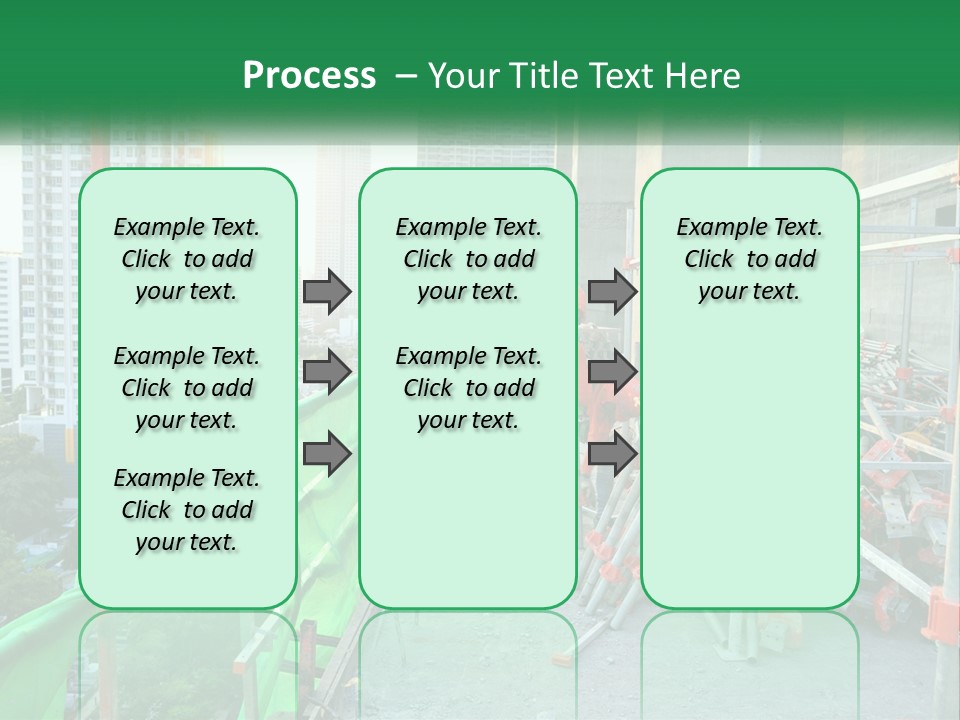 A Construction Worker On Top Of A Building PowerPoint Template