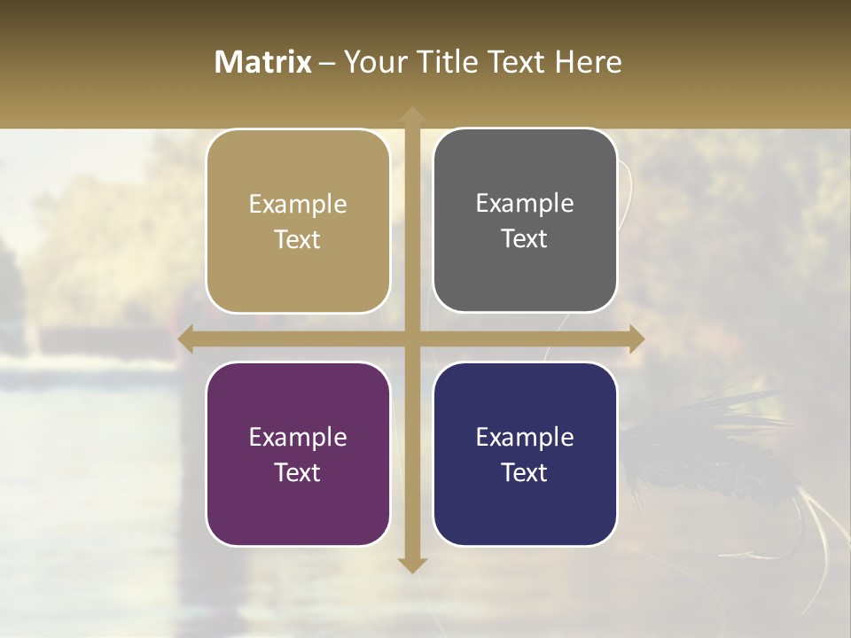 A Man Standing In A River Holding A Fish PowerPoint Template