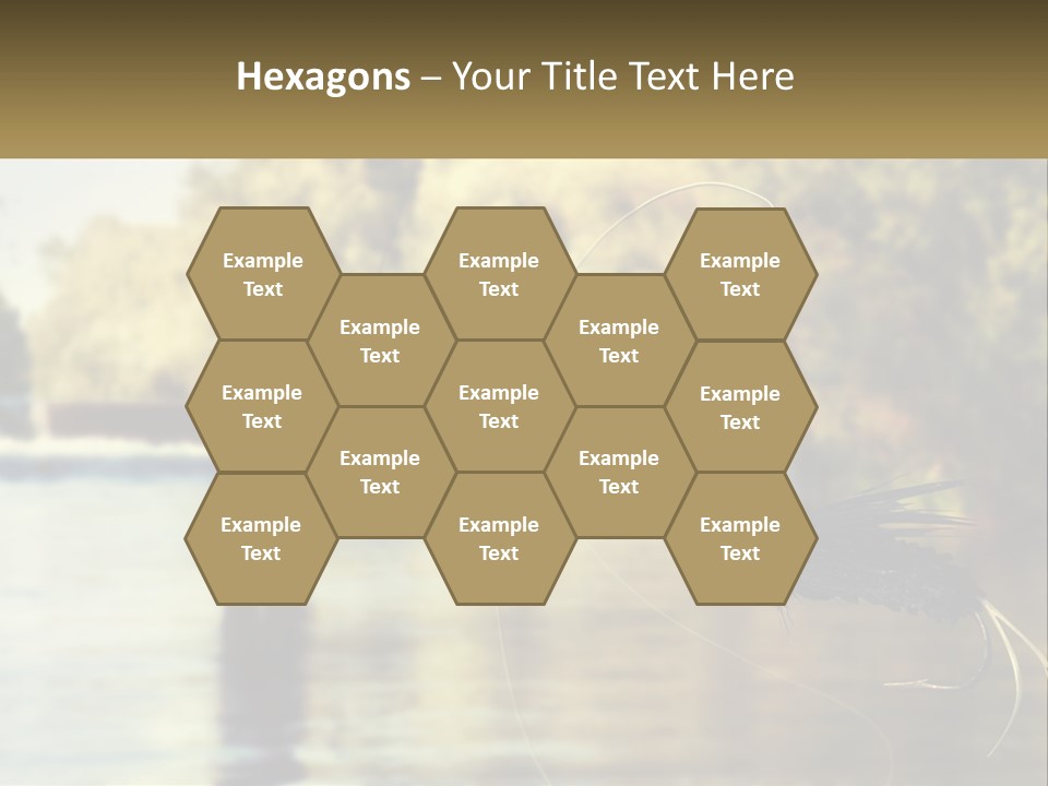 A Man Standing In A River Holding A Fish PowerPoint Template