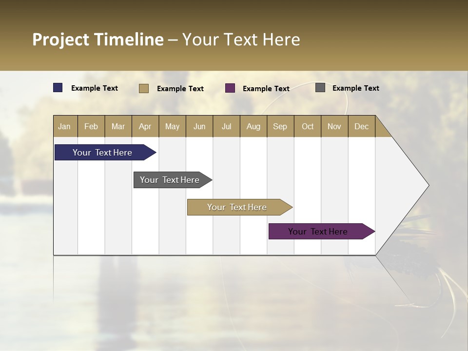 A Man Standing In A River Holding A Fish PowerPoint Template