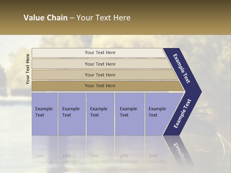 A Man Standing In A River Holding A Fish PowerPoint Template