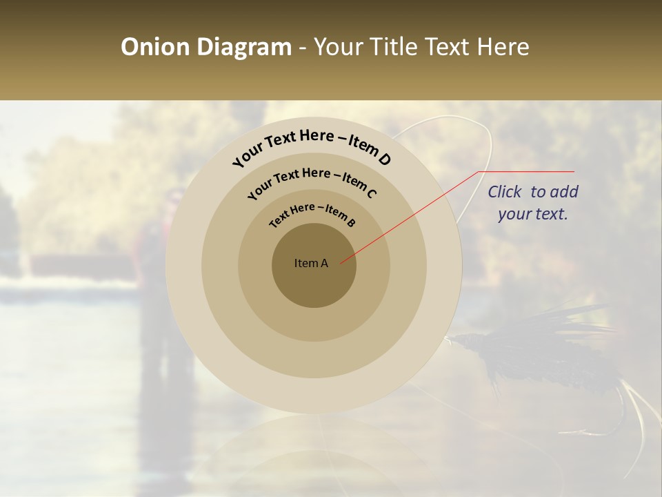 A Man Standing In A River Holding A Fish PowerPoint Template