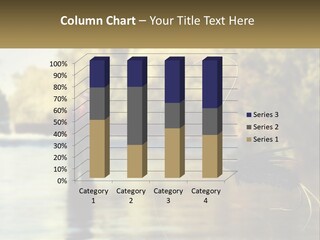 A Man Standing In A River Holding A Fish PowerPoint Template