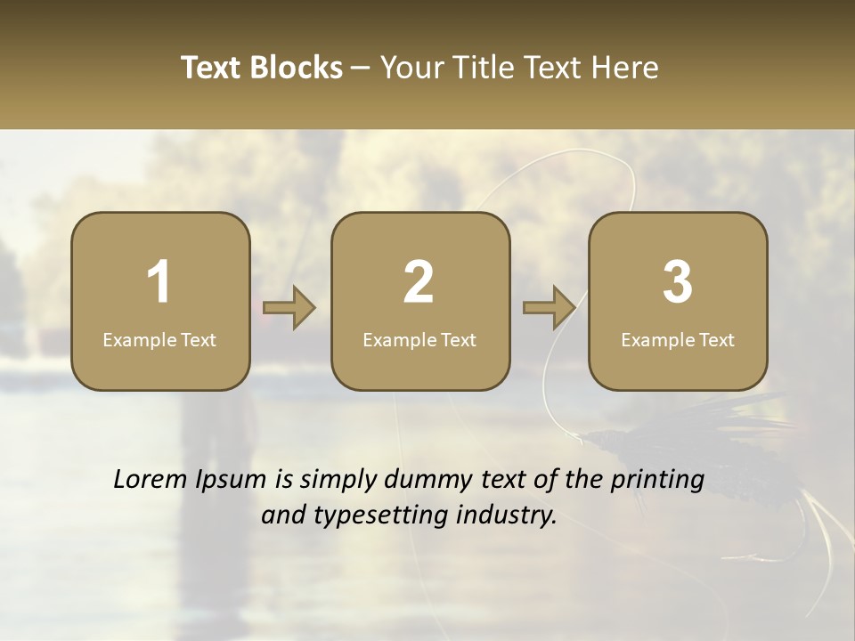 A Man Standing In A River Holding A Fish PowerPoint Template