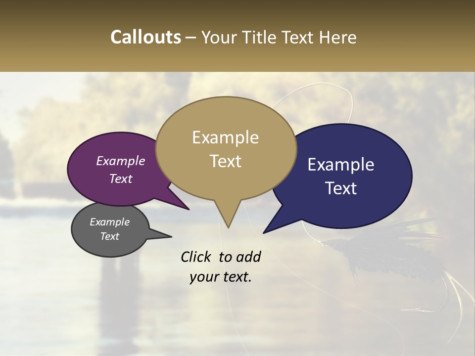 A Man Standing In A River Holding A Fish PowerPoint Template