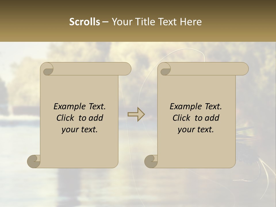 A Man Standing In A River Holding A Fish PowerPoint Template