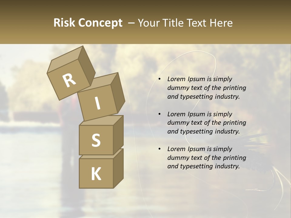 A Man Standing In A River Holding A Fish PowerPoint Template