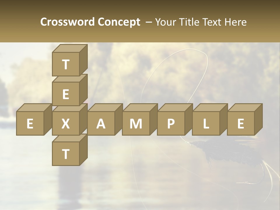 A Man Standing In A River Holding A Fish PowerPoint Template