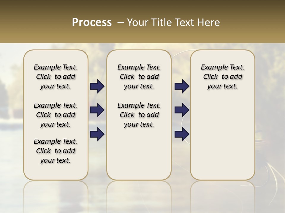 A Man Standing In A River Holding A Fish PowerPoint Template