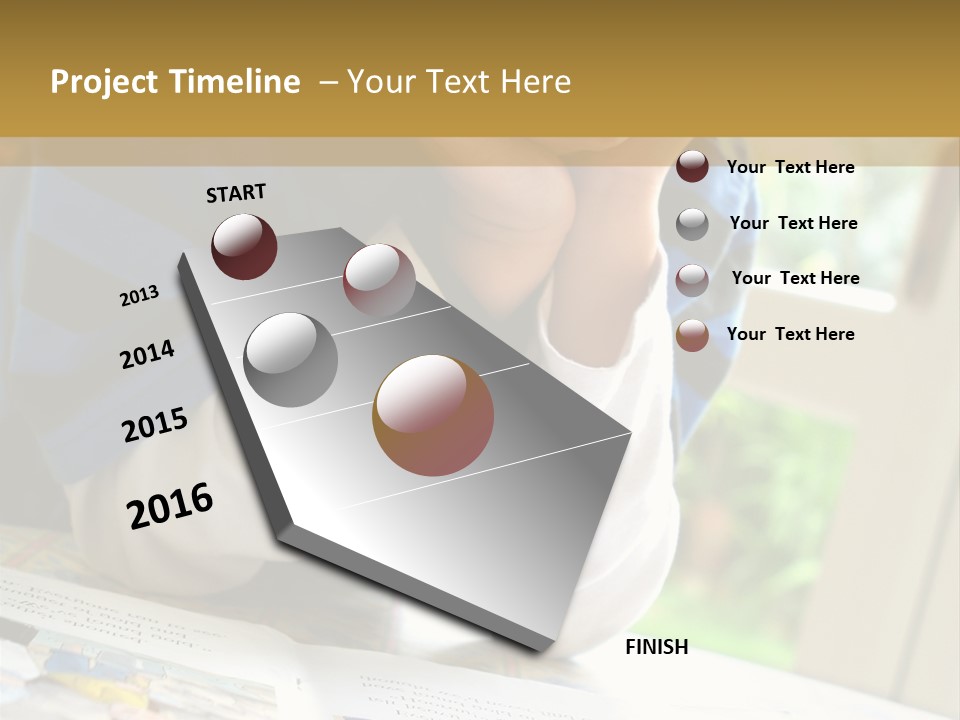 A Young Boy Reading A Book On Top Of A Table PowerPoint Template