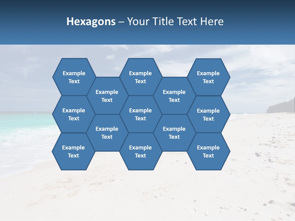 A Man And Woman On A Beach Holding Hands PowerPoint Template