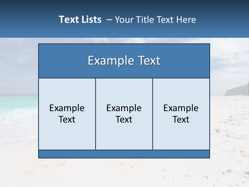 A Man And Woman On A Beach Holding Hands PowerPoint Template