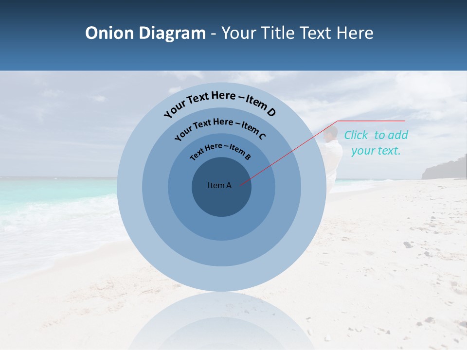 A Man And Woman On A Beach Holding Hands PowerPoint Template