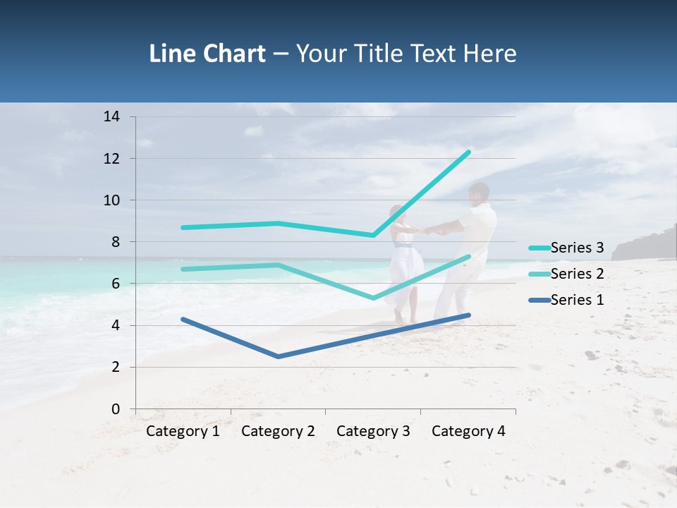 A Man And Woman On A Beach Holding Hands PowerPoint Template