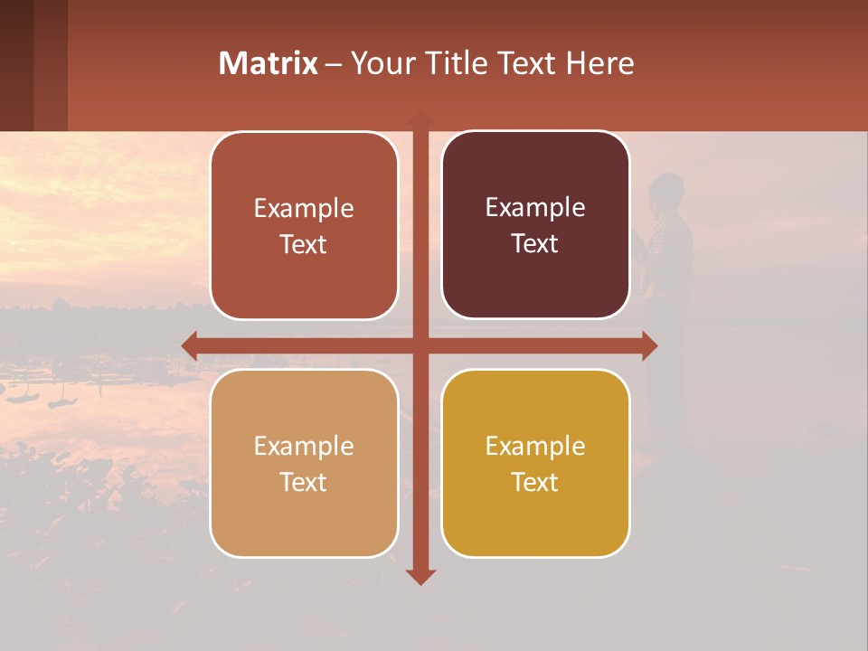 A Man Standing On A Boat Holding A Fishing Pole PowerPoint Template