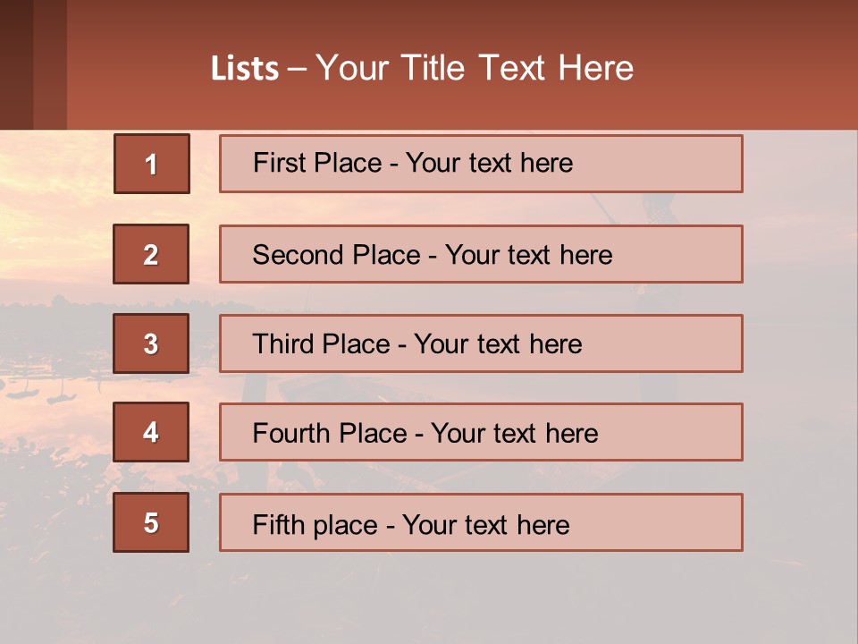 A Man Standing On A Boat Holding A Fishing Pole PowerPoint Template